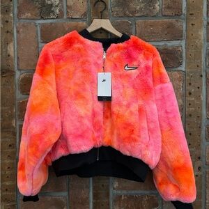 Nike Bomber Jacket Faux Fur